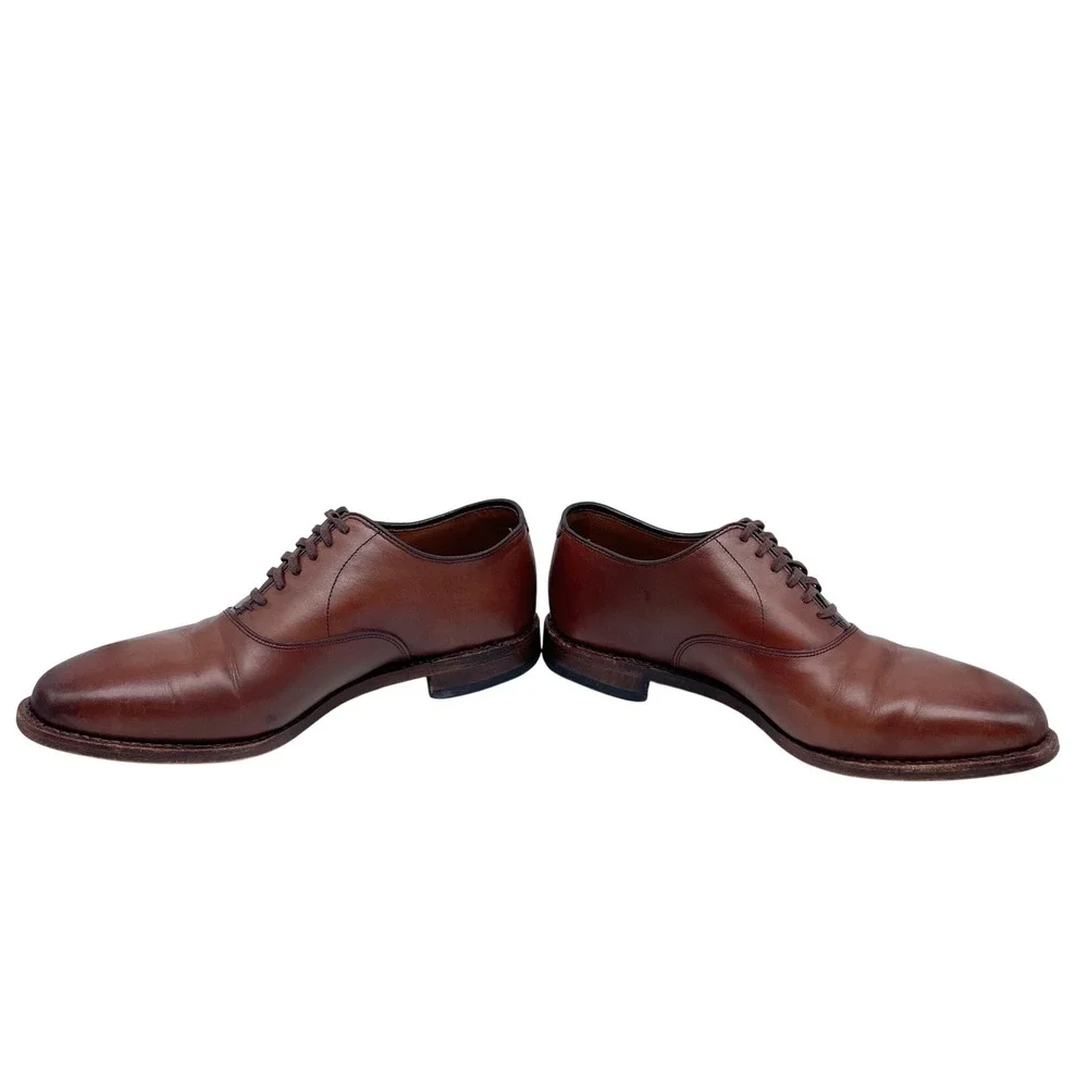 Allen Edmonds Men's Brown Carlyle Plain‎ Toe Oxford Shoes Size 9.5 EEE